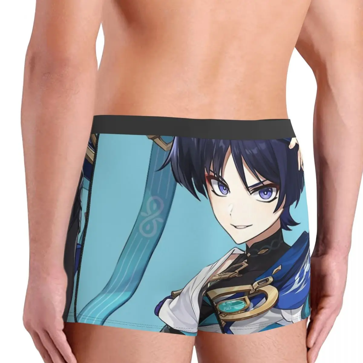 Wanderer Scaramouche - Genshin Auswirkungen Männer Boxer Briefs Unterwäsche Genshin Hoch Atmungsaktiv Top Qualität Geschenk Idee