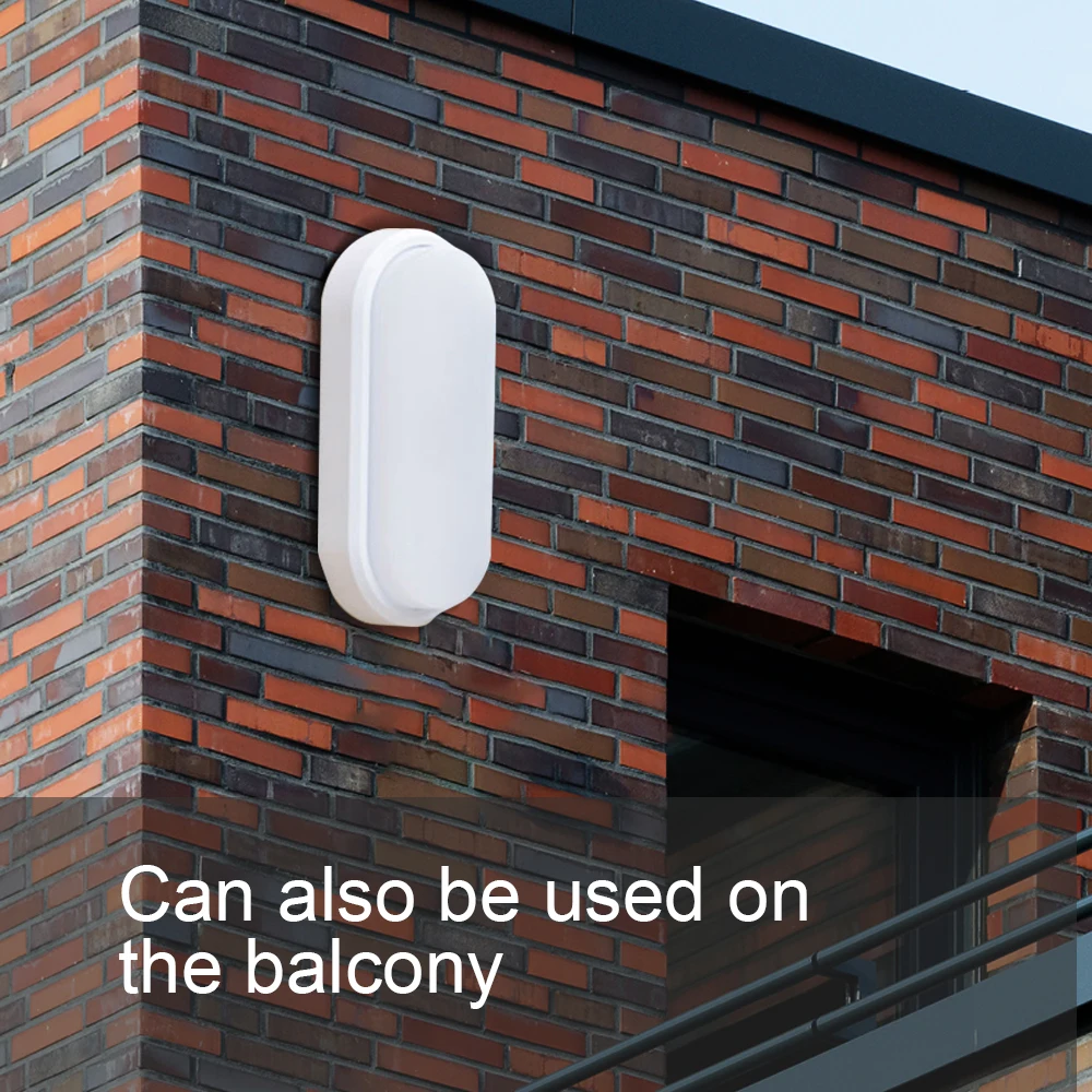 

LED Wall Lamp Minimalist Ceiling Lamp Moisture-proof Front Porch Outdoor Garden Bathroom Corridor Lighting Oval Ceiling Lamp