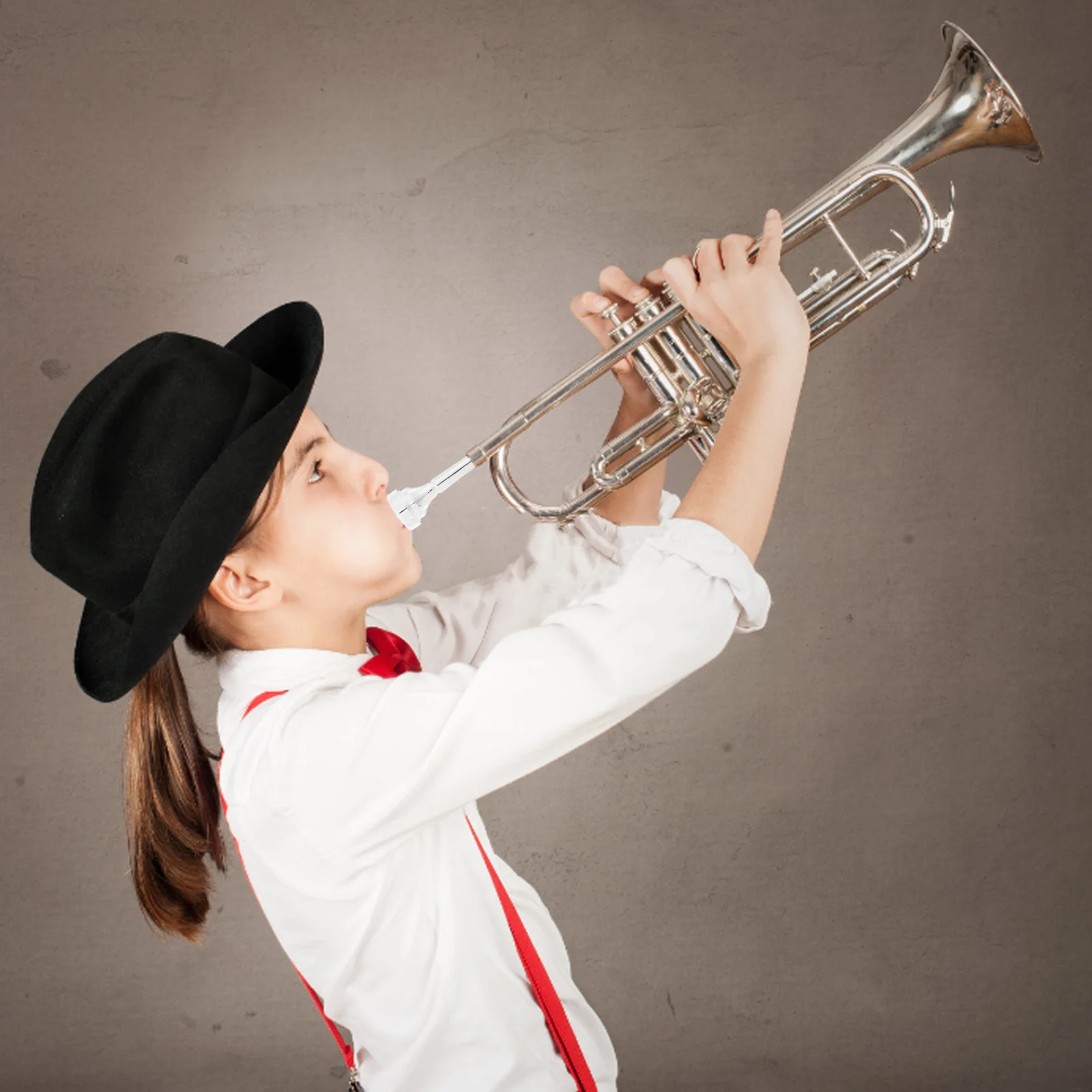 Cornet Mouthpiece Brass Alloy Durable Stylish Accessory for Beginners Professionals Enhances Control Sound Projection - Image 4