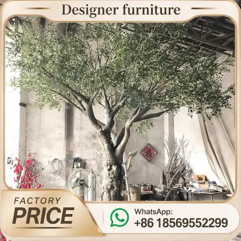 Artificial Olive Tree Flame Retardant Faux Plant For Home Office Decor Large Realistic Fake Greenery Indoor Decoration