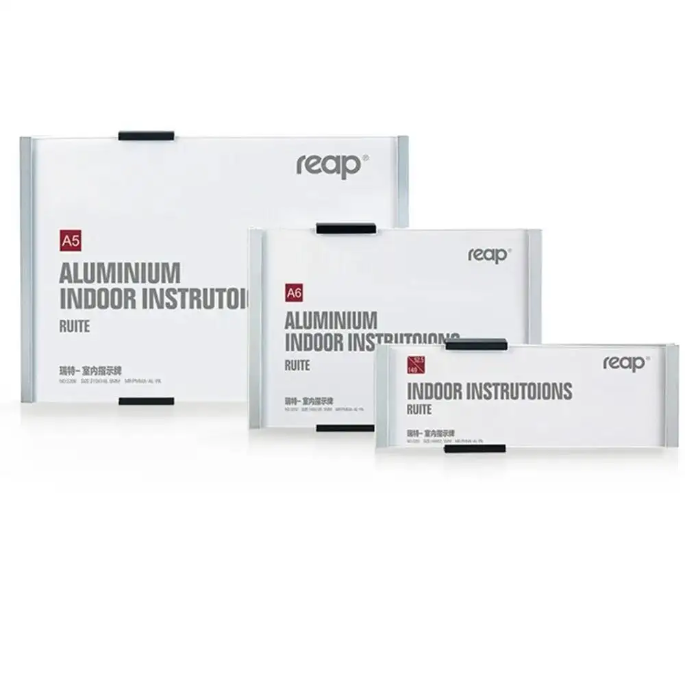 

1 шт. 149x297 мм алюминиевый офисный значок для внутреннего настенного крепления, наклейка, держатель для знака, дисплей, информационный плакат, дверной знак