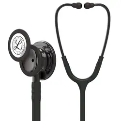 Classic III Monitoring For 3M Littmann Stethoscope, Smoke-Finish Chestpiece, Black Stem Gray Headset Black Tube 27 Inch 5811