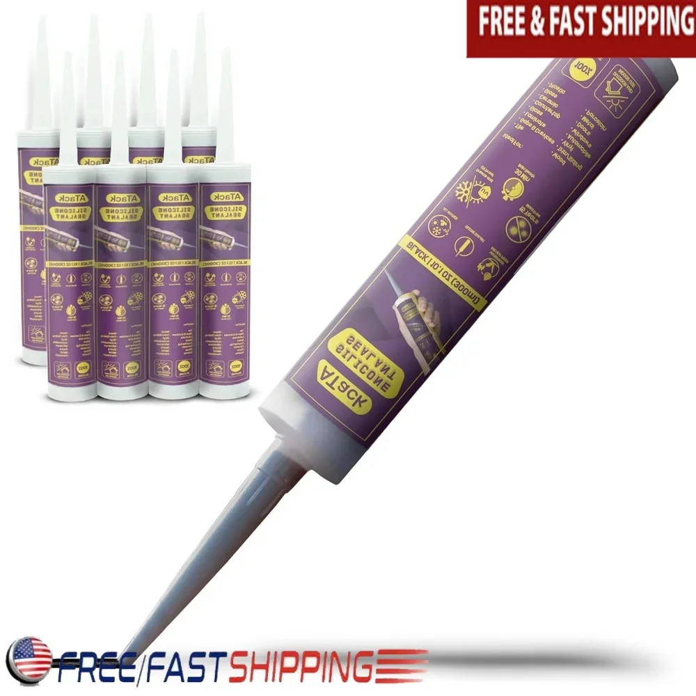 black-silicone-sealant-caulk-8-pack-100-waterproof-indoor-outdoor-caulking-kitchen-bathroom-automotive-marine-rv-use