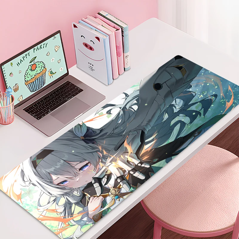 

Large Mouse pad Honkai: Star Rail Firefly game player keyboard pad non-slip office study desk mat floor mat PC carpet Mousepad