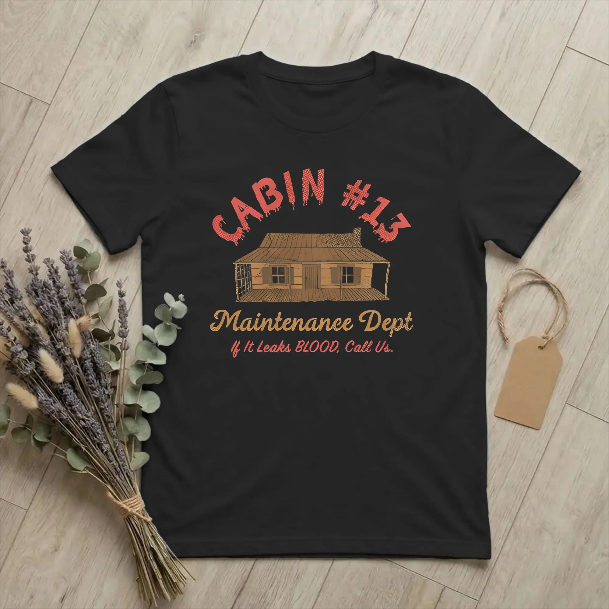 Ashes Cabin #13 Williams T Shirt Men Pure Cotton Novelty T-Shirt Crewneck Maintenance Dept Tee Shirt Short Sleeve Clothing Gift