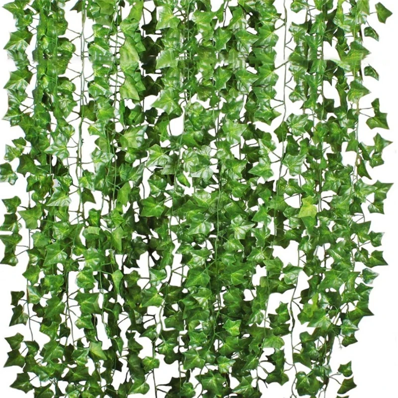 

2m Leaves Simulated Vine Leaves Seet Potatoes Grapes Watermelons Crabapple Vines Decorative Green Plants Vine Wholesale