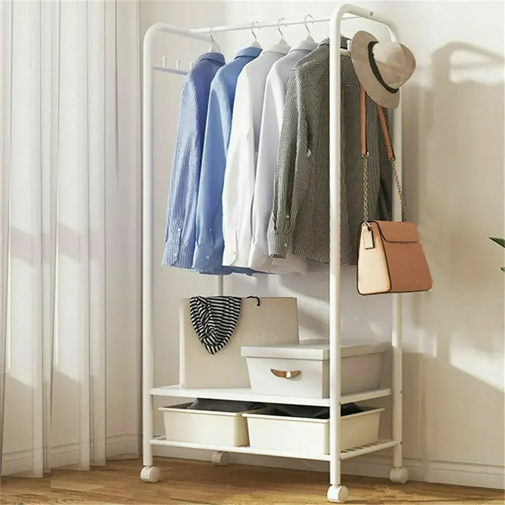 Wardrobe Closet Metal Walk In Closet Sturdy Durable Ample Storage Easy Assembly Stable Construction Heavy Duty Space Saving