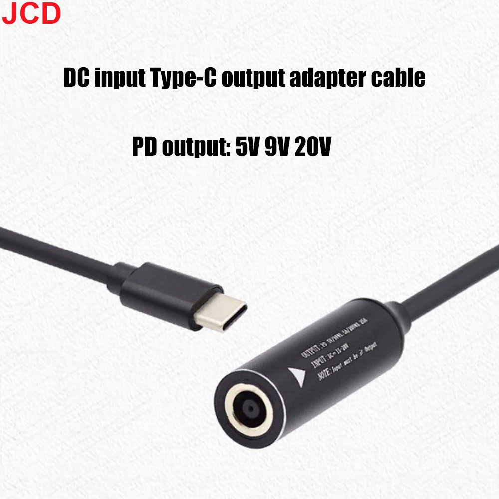 1pc DC to USB C PD 65W Fast Charging Cable Adapter Converter Type C PD Power Jack Connector For MacBook Lenovo Samsung Huawei