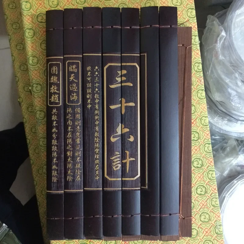 Chinese rare ancient antiquity Bamboo Book "Hundred Family Surnames" decoration wooden Bamboo handicraft