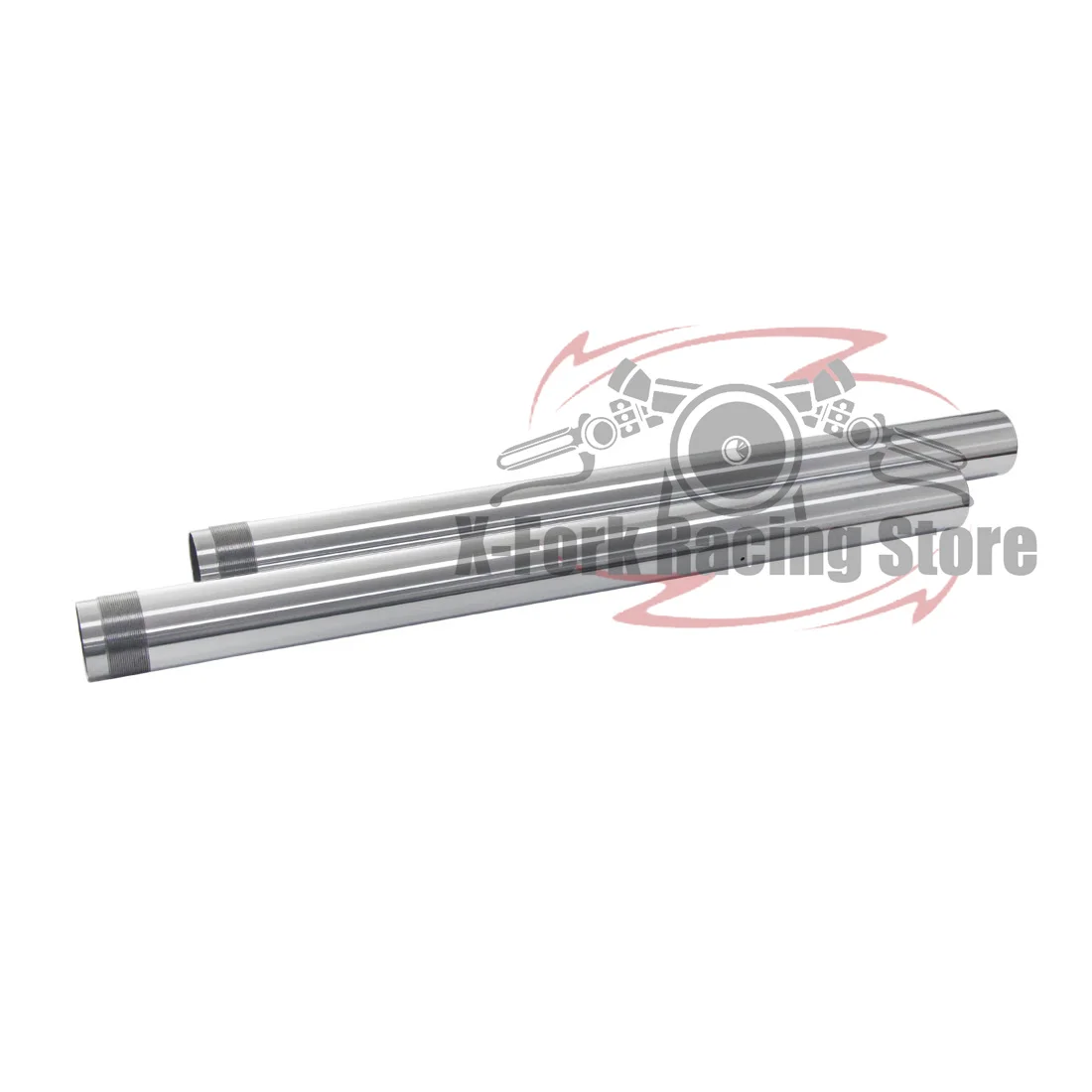 Front Fork Inner Tubes Bars Fork Pipes Pair For Suzuki GSXR600 2004 2005 GSX-R600 43x513mm Brake Suspension Stanchions Silver