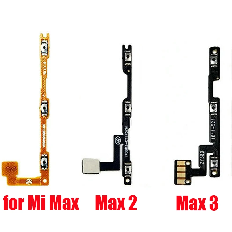 100% Working On / Off Volume Power Button Mute Switch Button Max2 Max3 Flex Cable Ribbon For Xiaomi Mi Max Mix 2 3