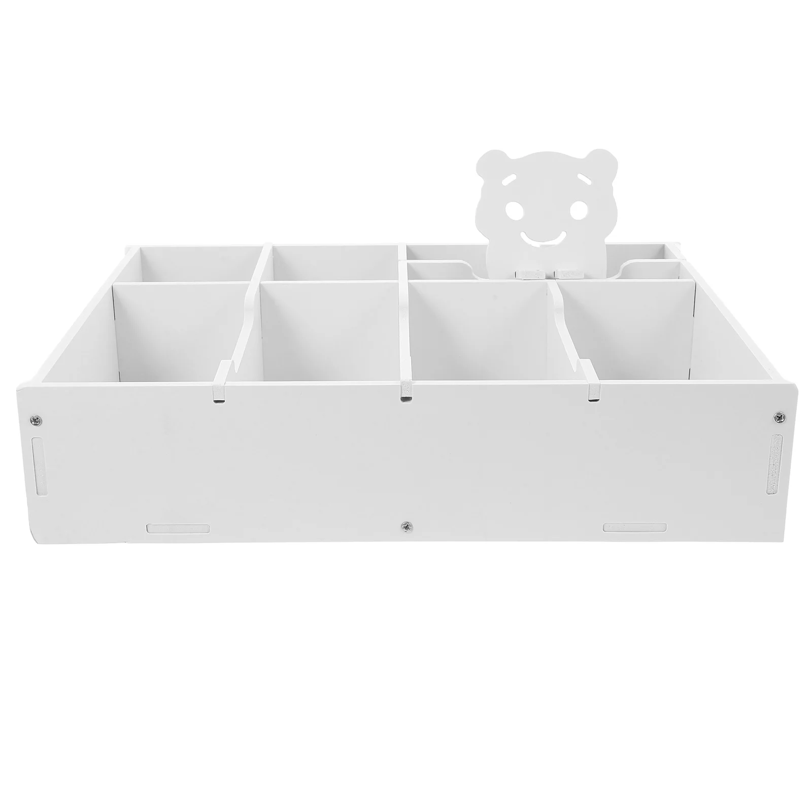 

Multifunctional Wpc Desktop Storage Box Organizer Tray With Dividers Light Desk Office Home Dorm Drawer Accessories