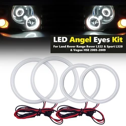 For Land Rover Range Rover L322 Vogue Sport L320 05-09 Excellent Led Angel Eyes Ultra bright Cotton Day Light DRL kit Halo Rings