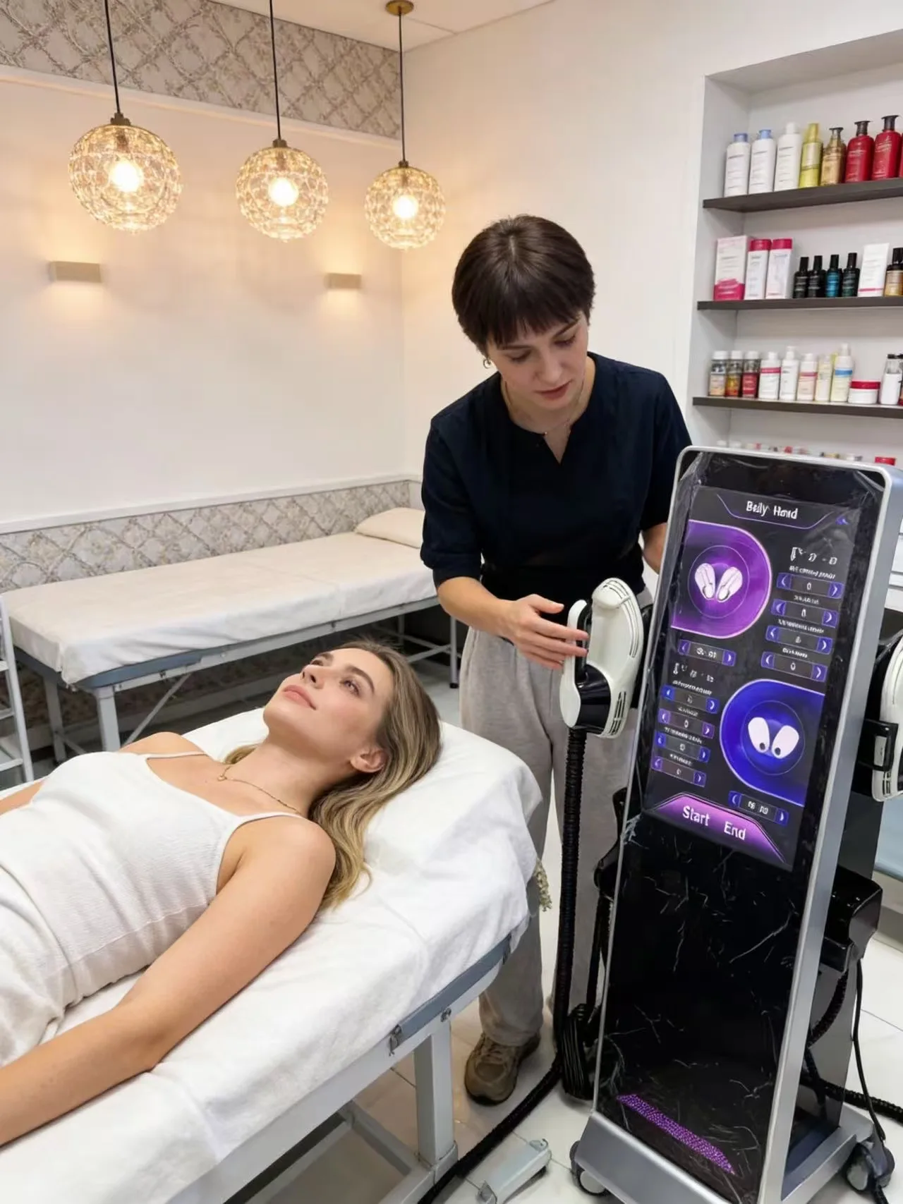 

2026 High Intensity 6500W SLyric Body Shaping Machine RF Technology Muscle Stimulation Fat Reduction Slimming Beauty Equipment