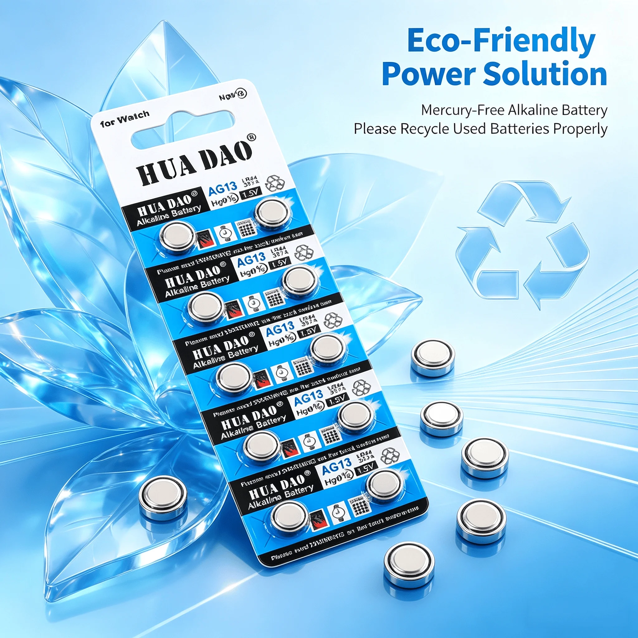 2‑100PCS AG13 LR44 A76 357 357A LR1154 SR1154 SR44 GP76 1.5V Alkaline Button Cell Battery For Watch Car Key Remote Control Toy