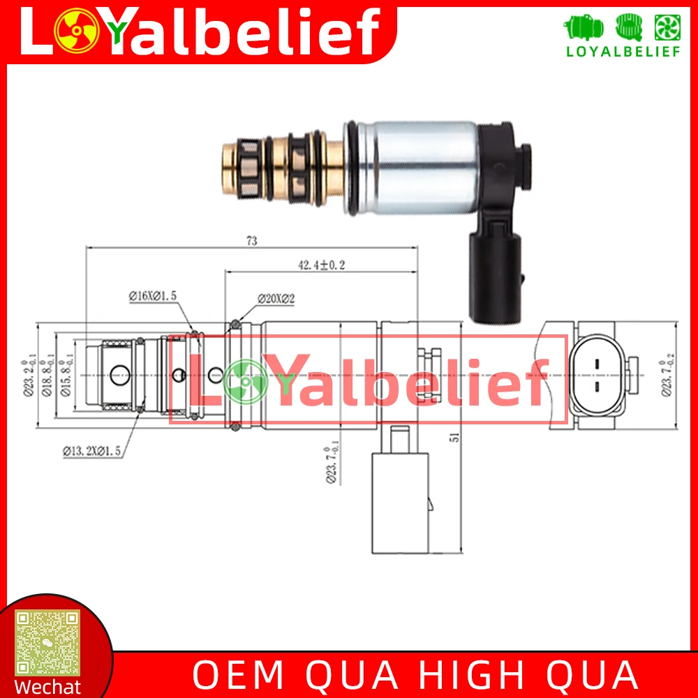 LY-38 AC Compressor Control Valve For AUDI Q3 VW Golf Touran Passat 3C Tiguan Scirocco Caddy OCTAVIA 5Q0820803J 5N0820803