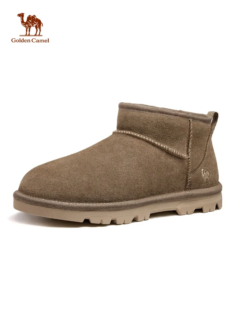 Golden Camel Winter Men Women Snow Boots High-top Thick Plus Warm Ankle Boots Snow Hiking Boots Outdoor Cotton Shoes Sneakers