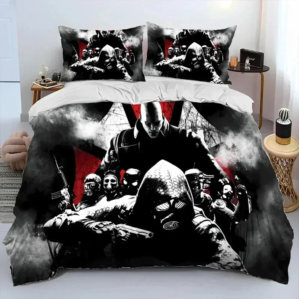 Luxury New 3D Print Corporation Red Umbrella Bedding Set,Duvet Cover Bed Set Quilt Cover Pillowcase,king Queen Bedding Set Kid
