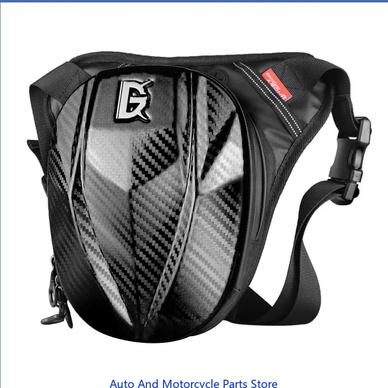 

P9FD Men Hip Fanny Pack Motorcycle Riding Waist Leg Bag Casual Thigh Drop Belt Nylon