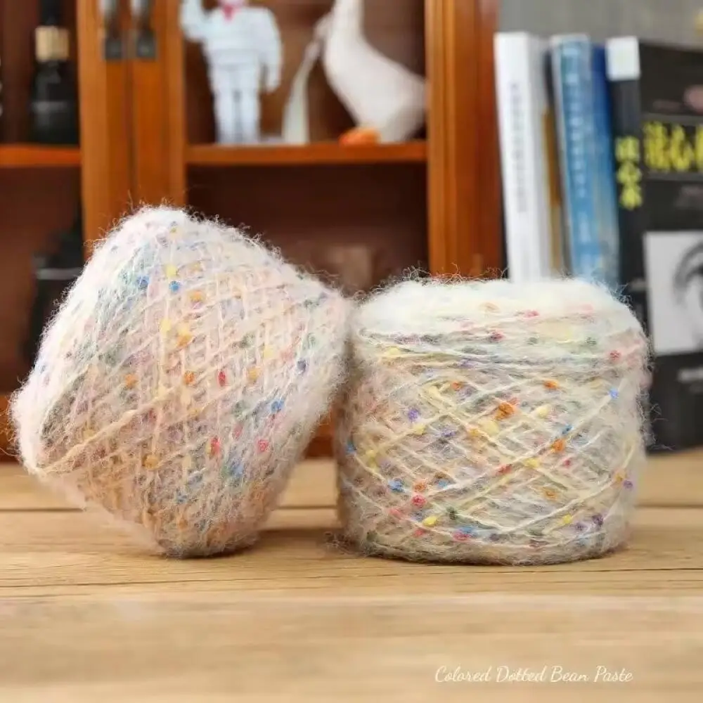 1Pc Matte Chenille Garn Puppe Faden Handgemachte Häkeln Gestrickte Material Kleine Eis Streifen Faden