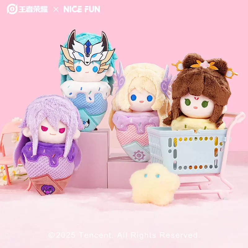 

Плюшевая подвеска-кукла NICEFUN x King of Glory: Сима И, Ма Чао, Юй Цзи, Цай Вэньцзи (серия Ice Cream)