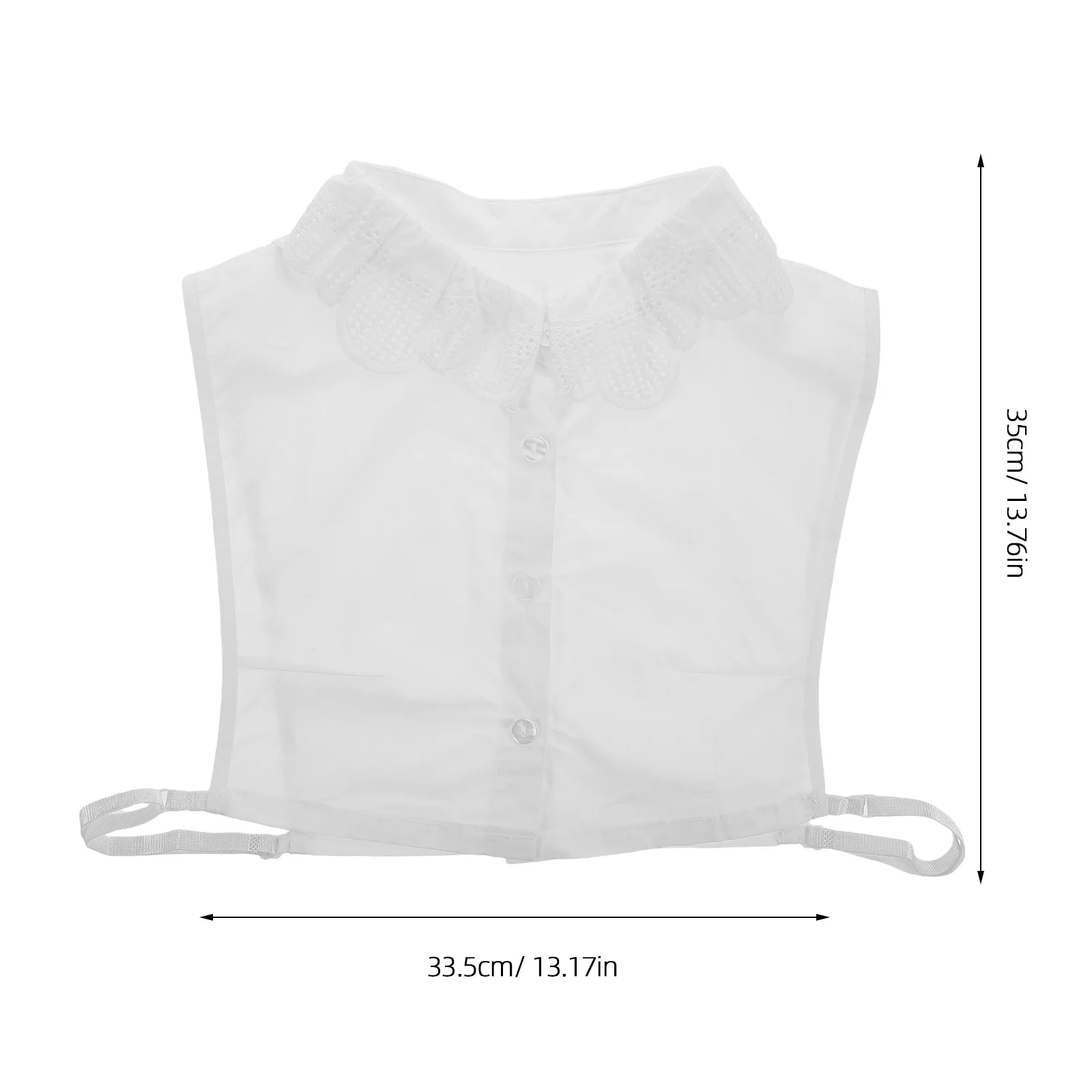 ياقة مزيفة من القطن، ياقة صناعية أنيقة قابلة للإزالة للنساء، فستان قميص، ملابس عصرية متعددة الاستخدامات، مريحة وسهلة الاستخدام #5