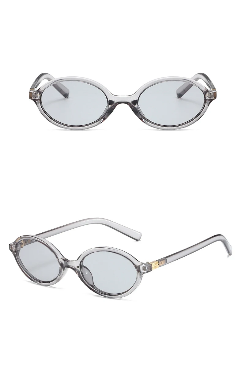 Niedliche ovale Sonnenbrille für Damen, trendige Sonnenbrille mit kleinem Rahmen, klassische Farbtöne, Luxus-Markendesign, Hipster, sexy Brillen – Detail 12