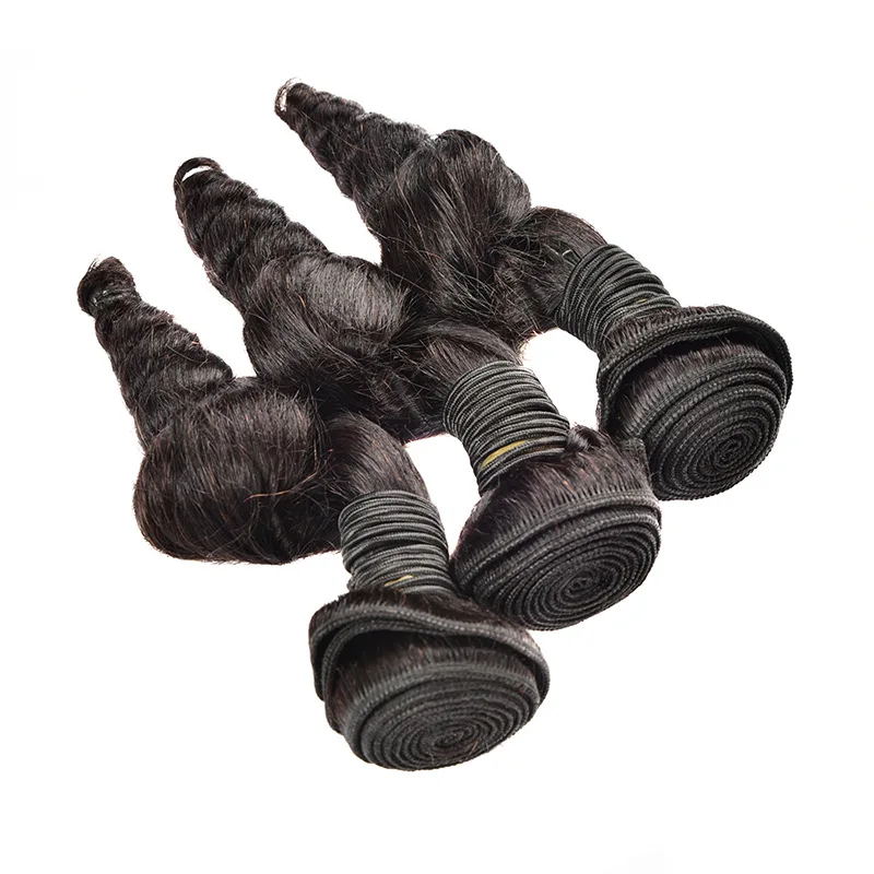 30 Zoll, natürliche Farbe, lose Wellen, Echthaar-Webbündel, 1 Stück/50 g, brasilianisches, unbehandeltes Echthaar, kann gelockt und gefärbt werden, kein Ausfallen, kein Verknoten. – Detail 3