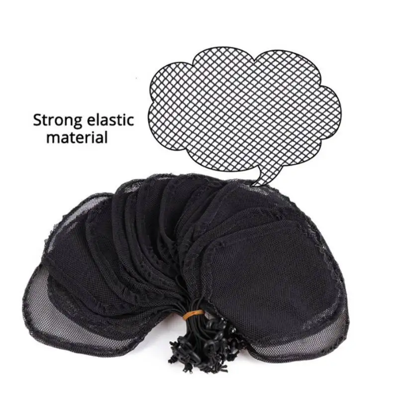 Rede de peruca bege preta para fazer coque afro puff rede de cabelo de alta qualidade para fazer rabo de cavalo com cordão elástico rede de cabelo africana