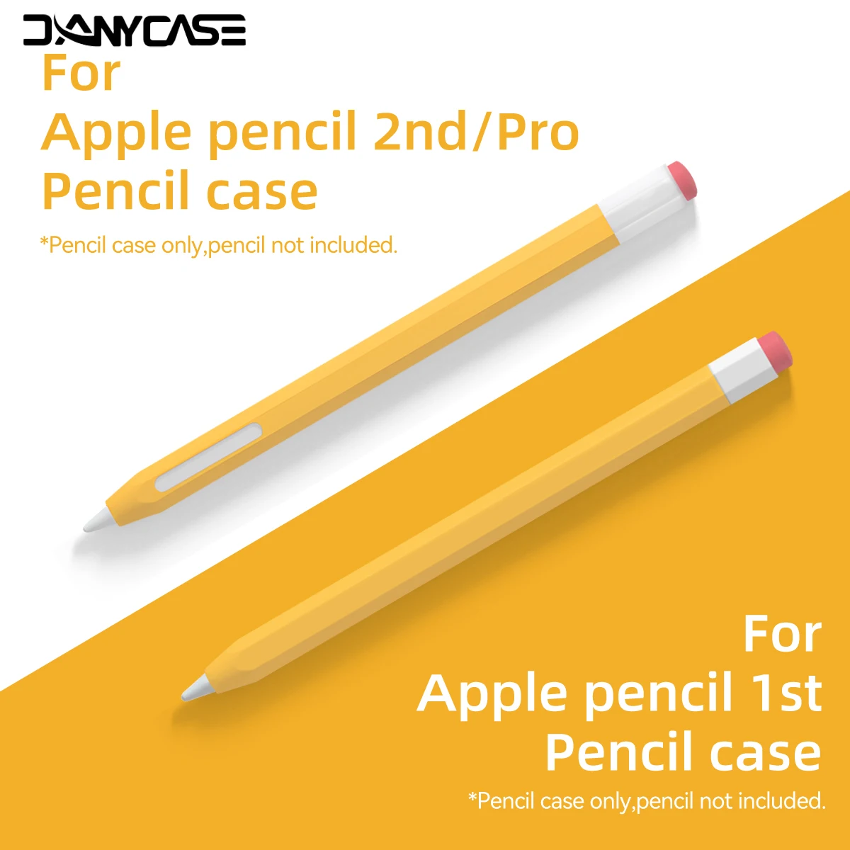 For Funda Apple Pencil 1 2 Case Duotone Soft Silicone Protective Cover 1st 2nd Generation iPad Pencil Skin For Apple Pencil Case