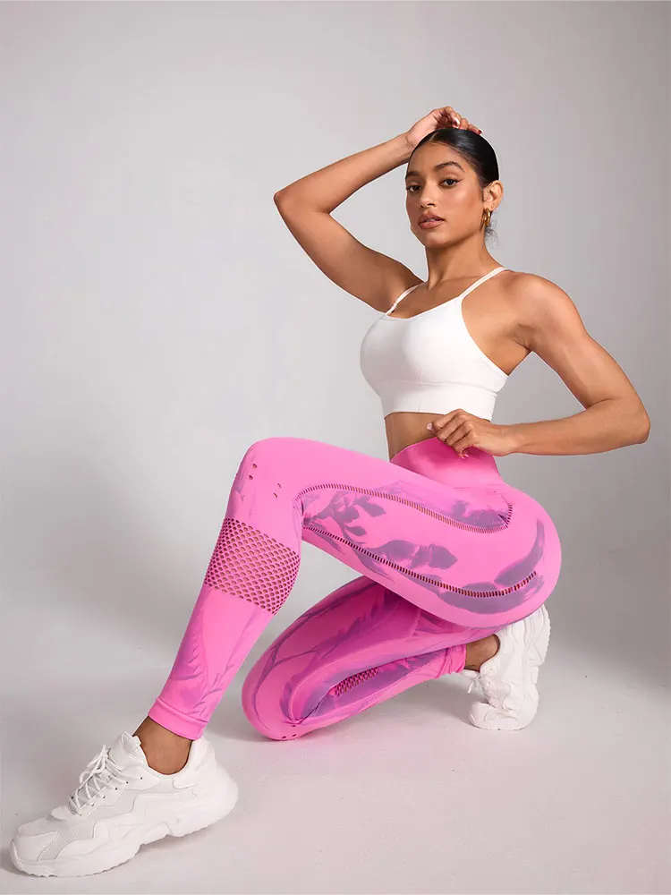 New Tie-Dye Yoga Pants Gym Leggings For Women Seamless High-Waisted Tight-Fitting Workout Leggings