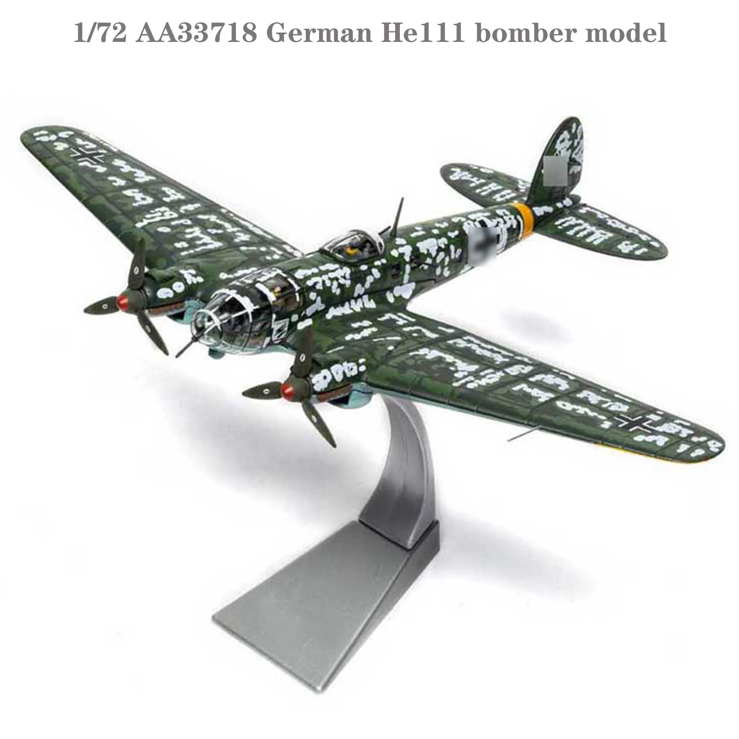 Fine 1/72 AA33718 German He111 bomber model Barbarossa 1941 Alloy collection model