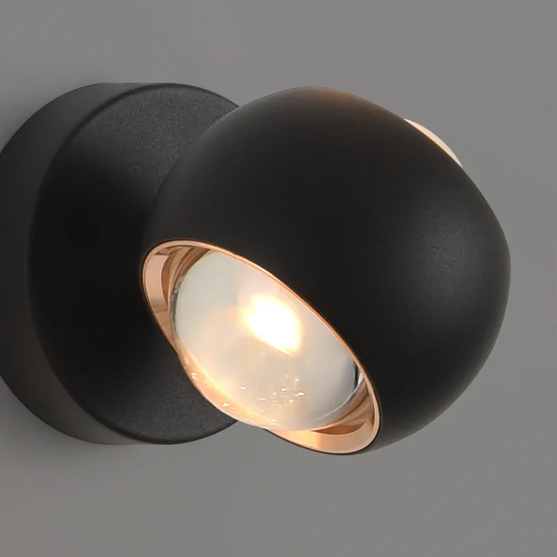 

Modern Simple 360° Rotatable Double Sided LED Wall Lamp Hotel Living Room Corridor Home Decoration Indoor Bedside Study Lighting