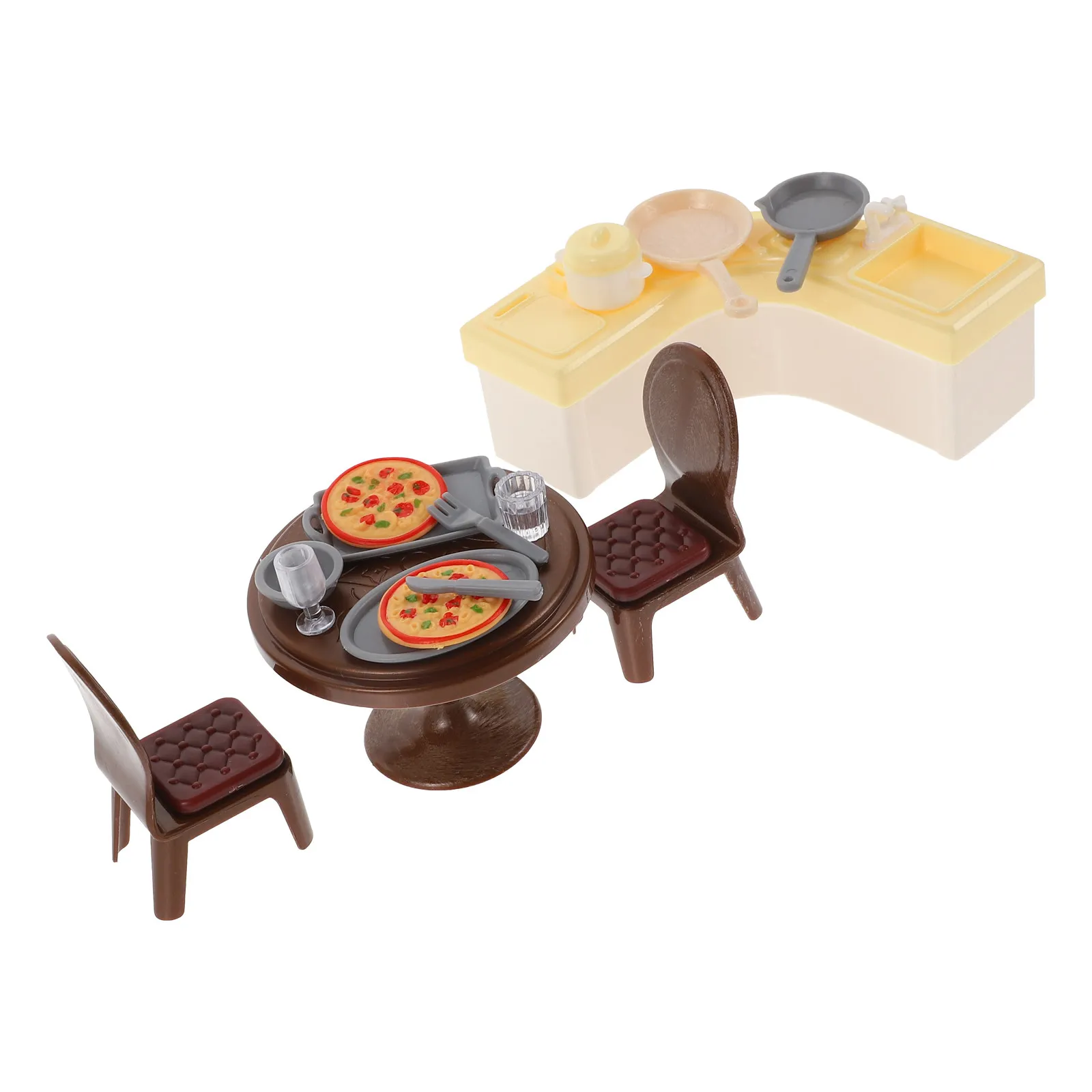 

1Set Kitchen Accessories Mini Home Supply Lightweight Play House Decor for Children Miniature Furniture Collection Gift