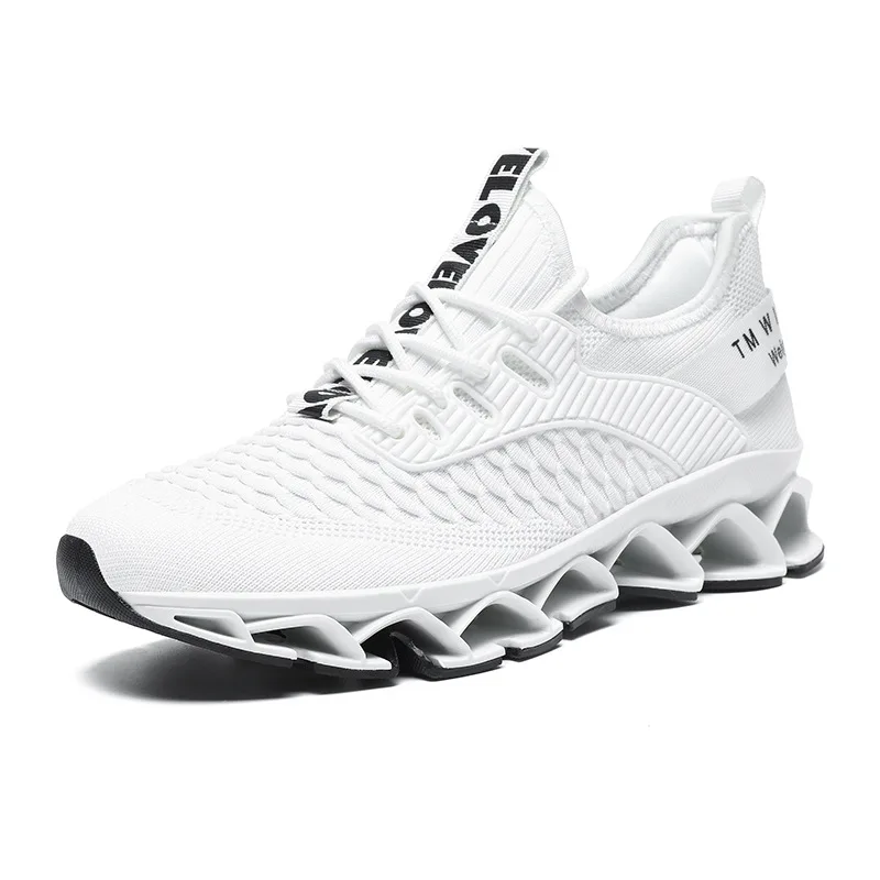 Men's Running Shoes Comfortable Fashion Non Slip Blade Sneakers Work Tennis Walking Sport Athletic Shoes