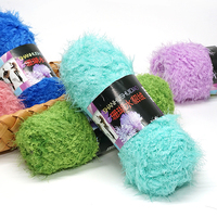 100g/Lot 70 Yards Coral Mink Velvet 100% Acrylic Blended Yarn For Hand Knitting, Anti-Pilling Anti-Static Eco-Friendly. FYR