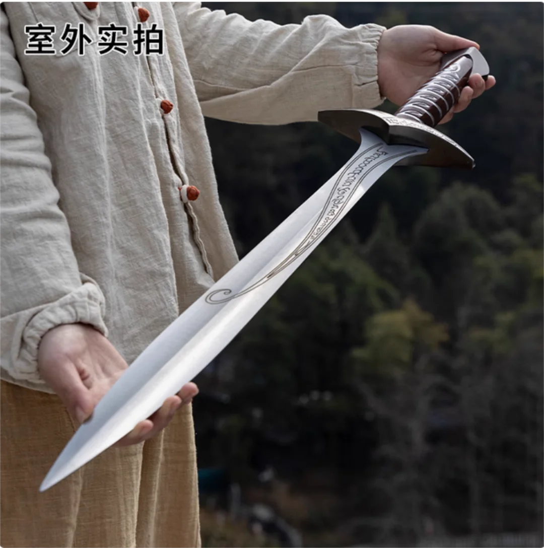 El Señor de los Anillos, El Hobbit, Espada de Frodo, Espada de picadura, Espada de elfo, Accesorios únicos Arma de cosplay sin afilar