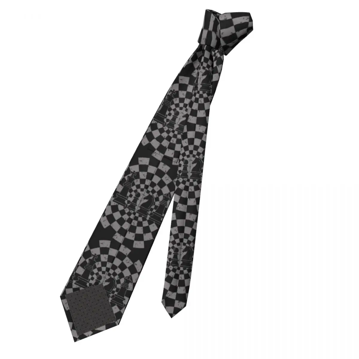 Chess Unisex Necktie Skinny Polyester 8 cm Wide King Queen 60s Board Game Horse Player Neck Ties for Men Gravatas Party