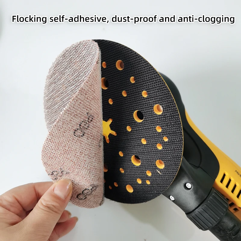 6 Inch Grid Back Velvet Emery Cloth Paper 150MM Polishing Car Atomic Ash With Strong Cutting Force And High Wear Resistance