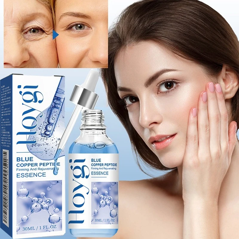 

Blue Copper Peptide Facial Serum Gently Moisturizing Hydrating Anti-aging Firming Skin Brightening Skin Tone Skin Care
