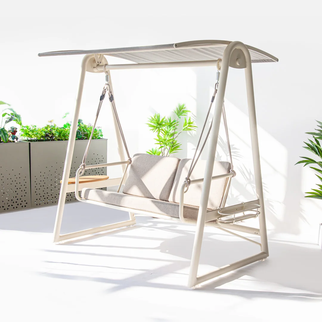 Outdoor Backyard Patios Aluminum Material Canopy Application Hanging Swing Bed Gazebo Swing With Swings