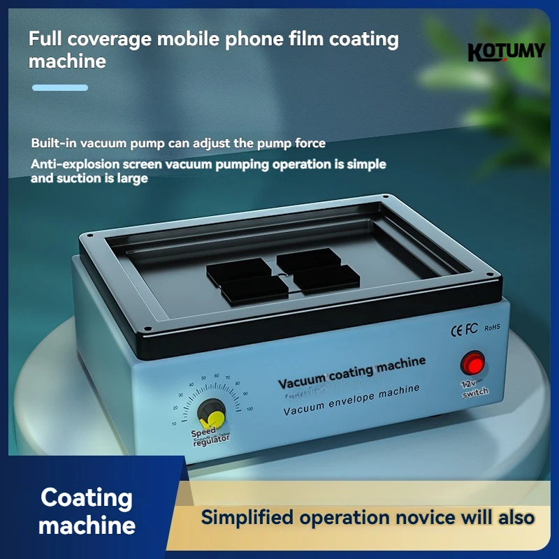 Fully Automatic Mobile Phone Vacuum Coating Machine All-in-one Phone Screen Film Laminator Stall Film Application Tool