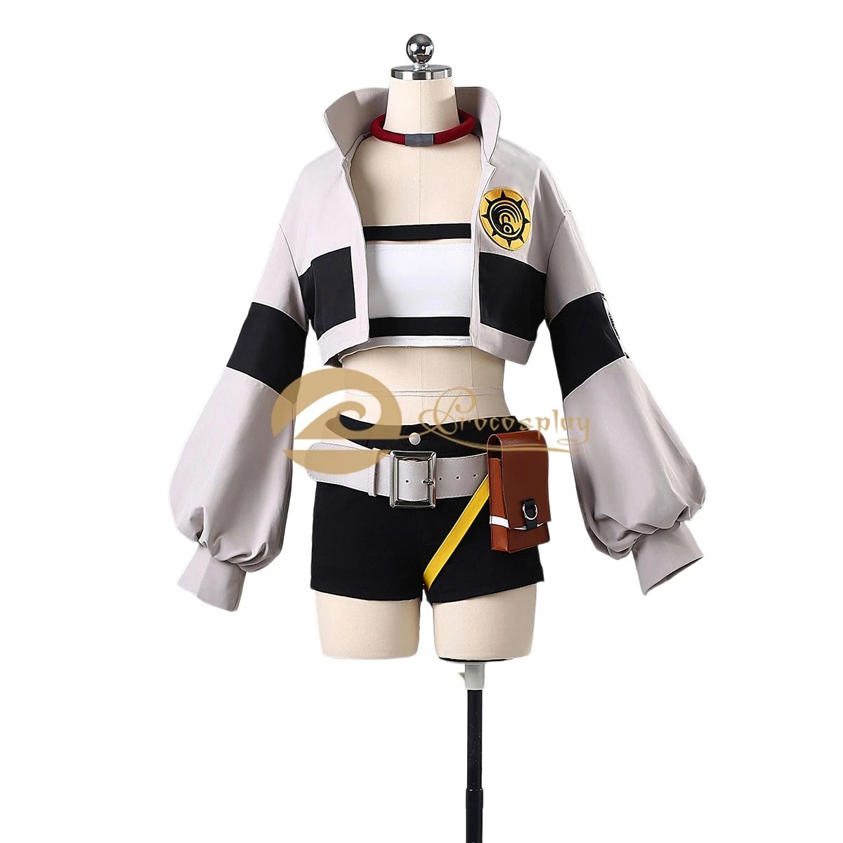 Costume da Donna Riyo Cosplay Anime Gachiakuta Uniforme da Mietitore Riyo per Halloween e Feste di Natale