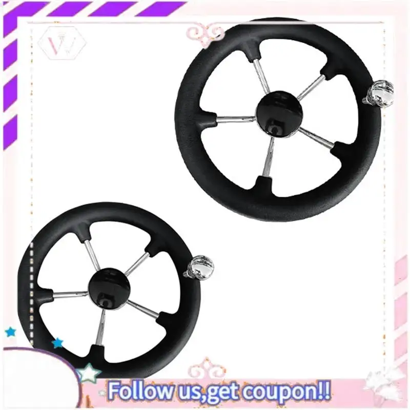 

Easy To Use Marine 11 Inch Stainless Steel 5 Spoke Steering Wheel Heavy Duty Marine Boat Marine Parts Boat Accessories Fit For M
