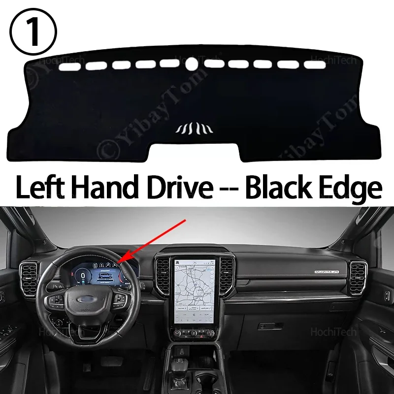 Anti-Rutsch-Matte Armaturenbrett-Abdeckung Pad für Ford Everest Ranger Wildtrak Raptor T9 2022–2025 Sonnenschirm Dashmat Teppich Autozubehör – Detail 8