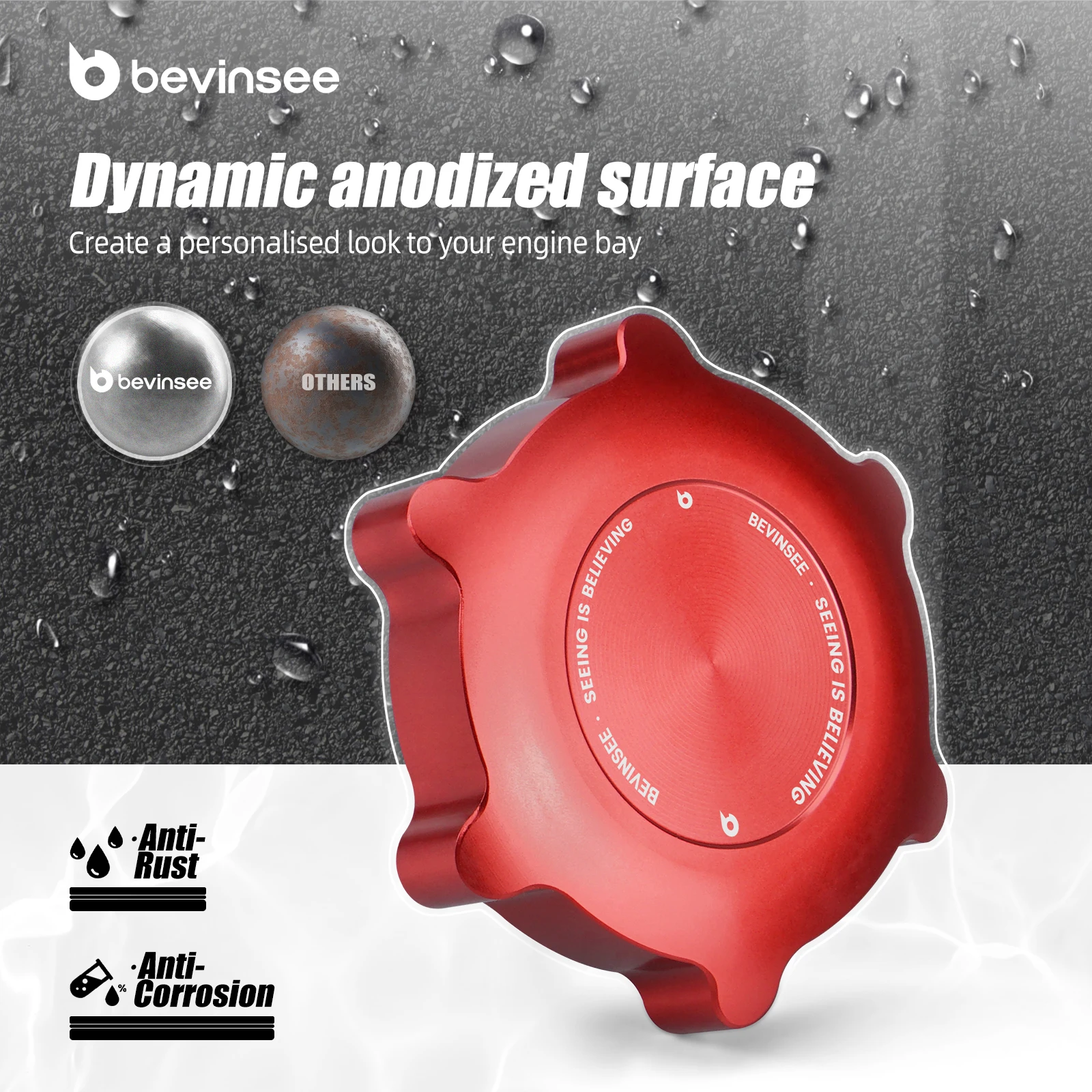 BEVINSEE M نمط زيت المحرك حشو الرقبة غطاء عازل لسيارات BMW E30 E60 E46 E90 E36 E39 E91 E92 E93 E61,X3 E83,X5 E53 E70,Z3 Z4 #4