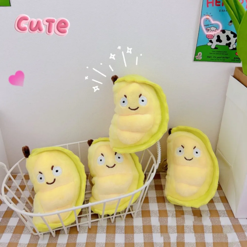 Durian Durian-Porte-clés en peluche pour adultes, porte-clés créatif, porte-clés en peluche, fruit kiwi, pendentif beurre