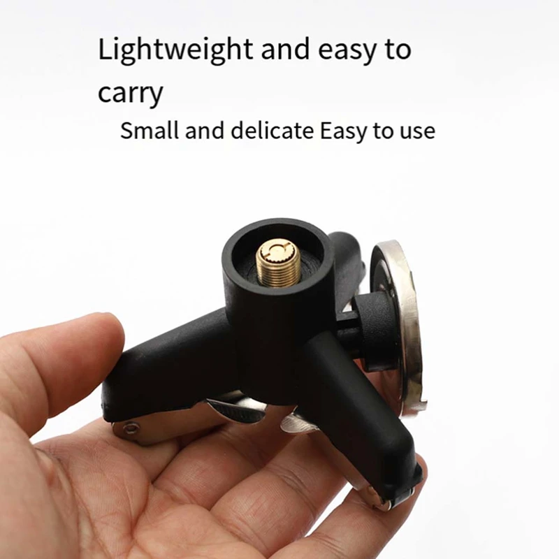 Outdoor Camping Stove Converter Head Converter Long Gas Tank with Stove Head Bracket Copper Core with Self-Locking-A49I