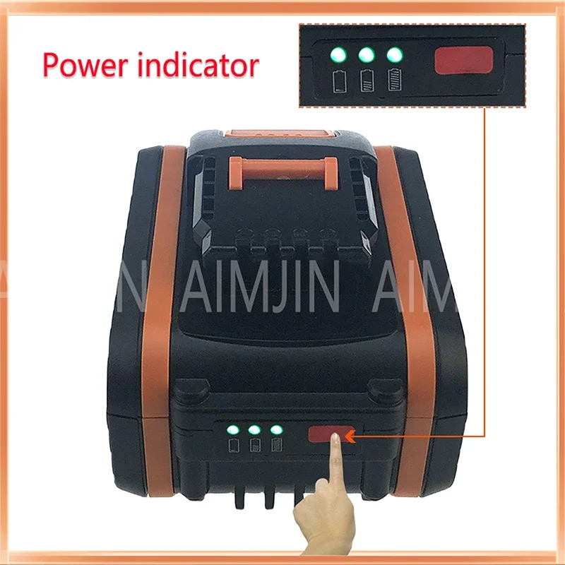 Suitable for For 20V Power Tool Battery 6000mah Li-ion for Worx WX390/WX176/WX166.4 WX800/WX678/WX550/WX532 Replacement Battery