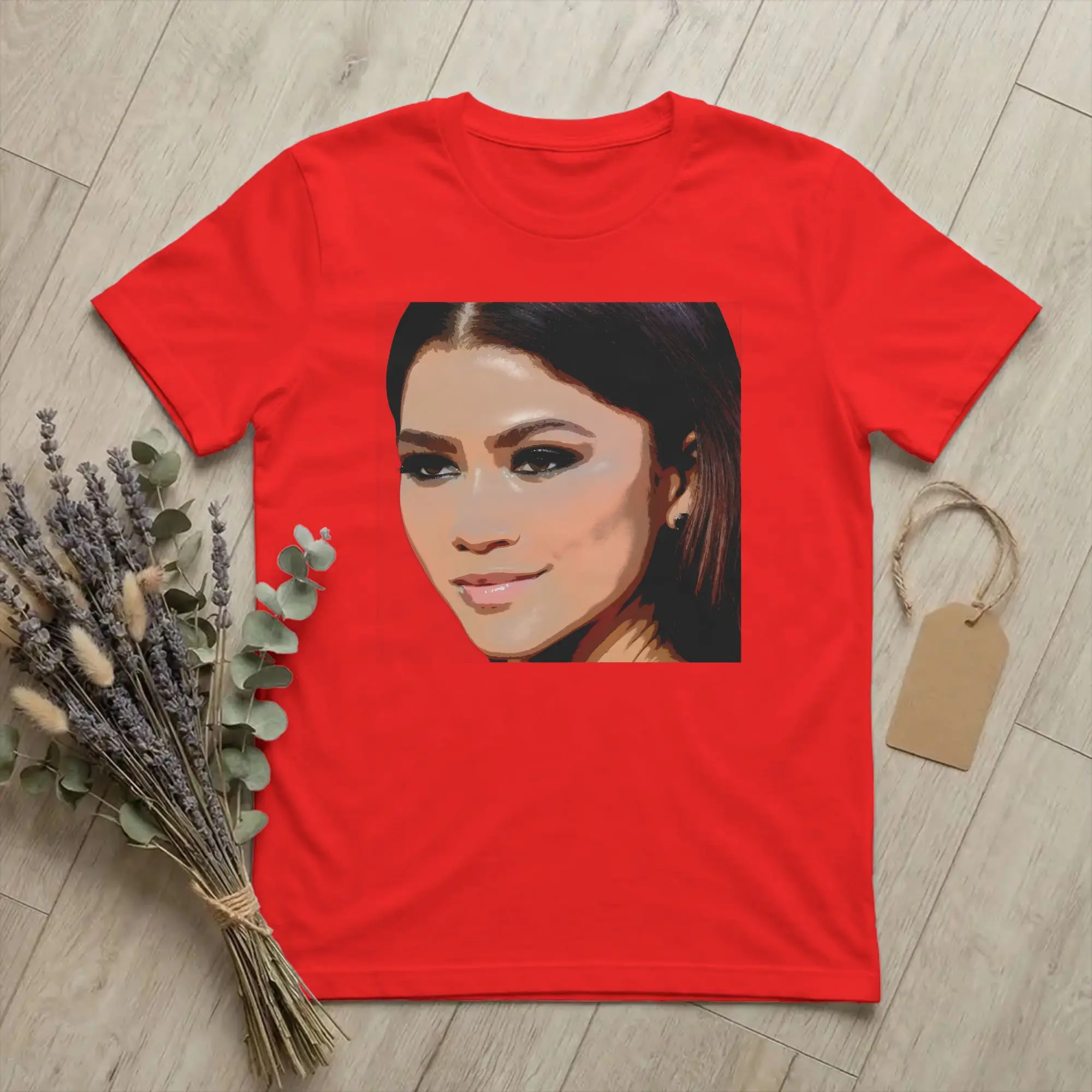 Camisetas Zendaya para homens e mulheres, camisetas 100% algodão, gola redonda, manga curta, roupas plus size